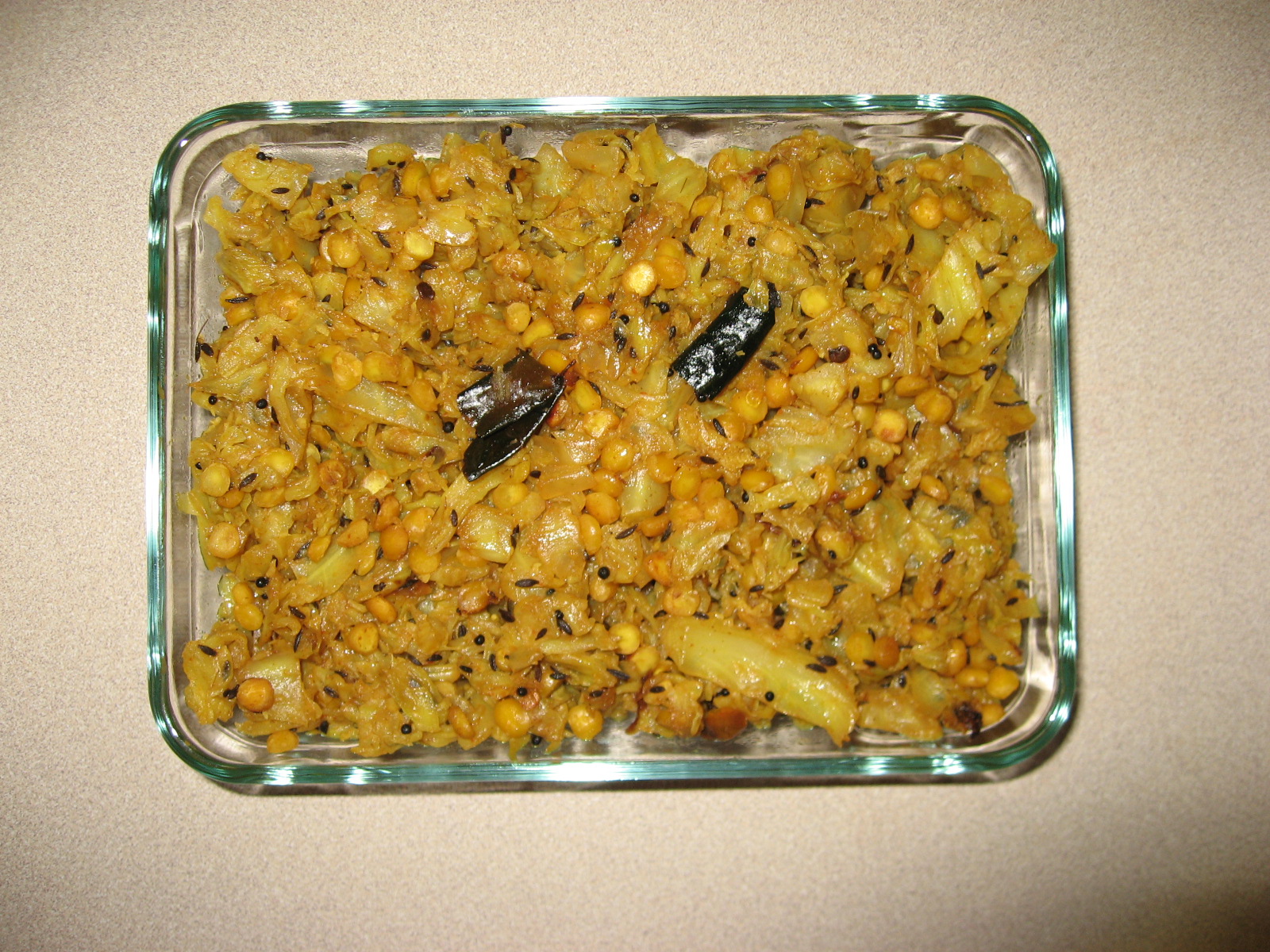 Cabbage Chana Dal Fry Cabbage Chana Dal Fry picture